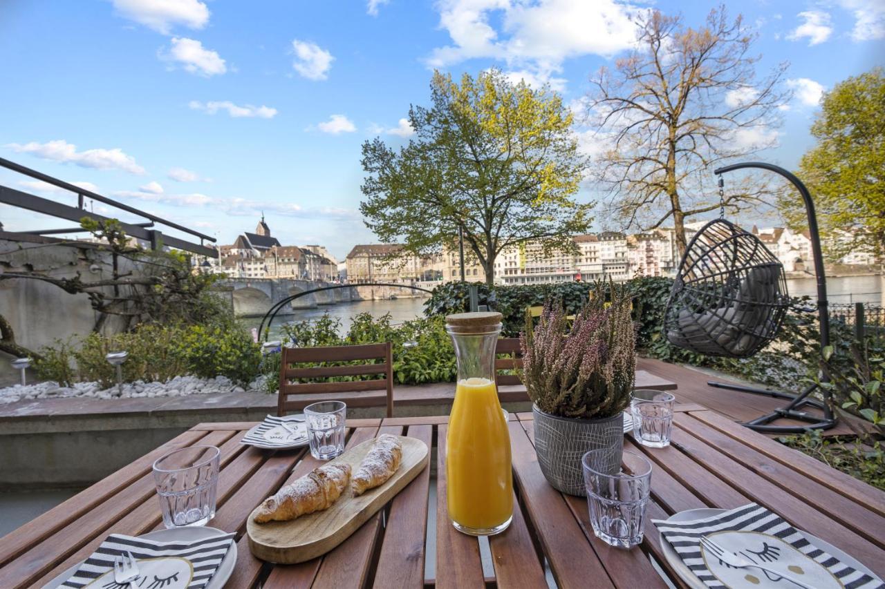 NEU I Einzigartige Wohnung I Terrasse am Rhein I NETFLIX I Apple TV Basel Exterior foto
